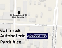 mapa Pardubice